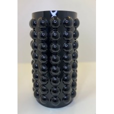 Vaso de Vidro Bolhas Preto Vaso de Vidro Bolhas Preto